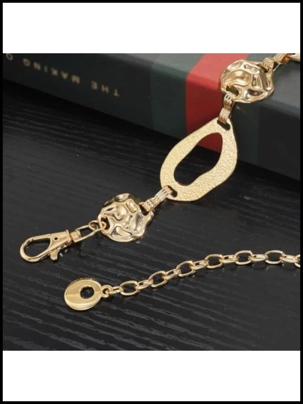 Chunky Gold Waist Chain Belt for Dresses Metal Link Belt Fashion Accessory